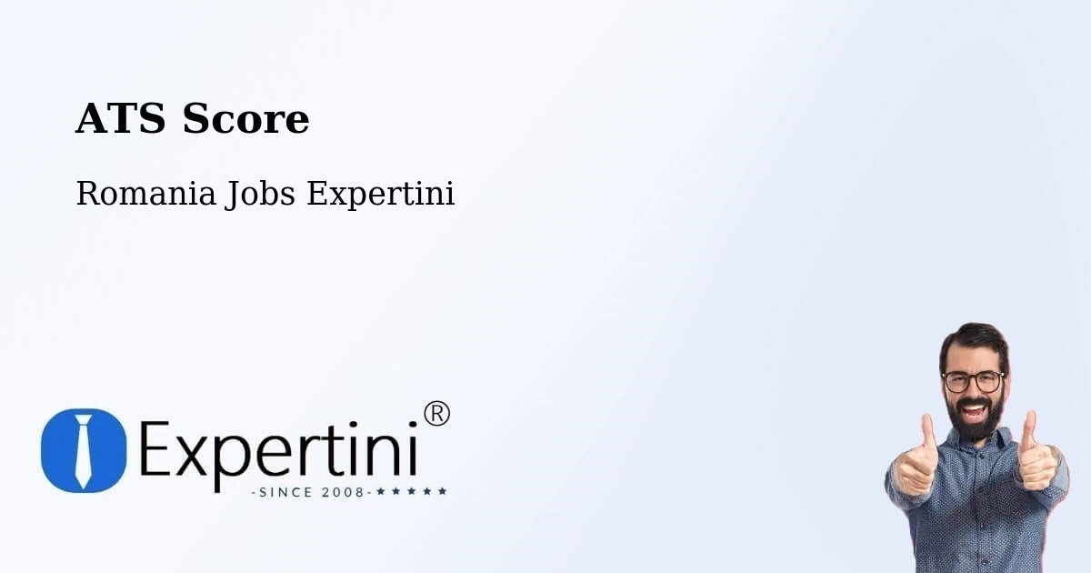 Resume ATS Score & Job Description Match Tool – Finiş - Romania Jobs Expertini