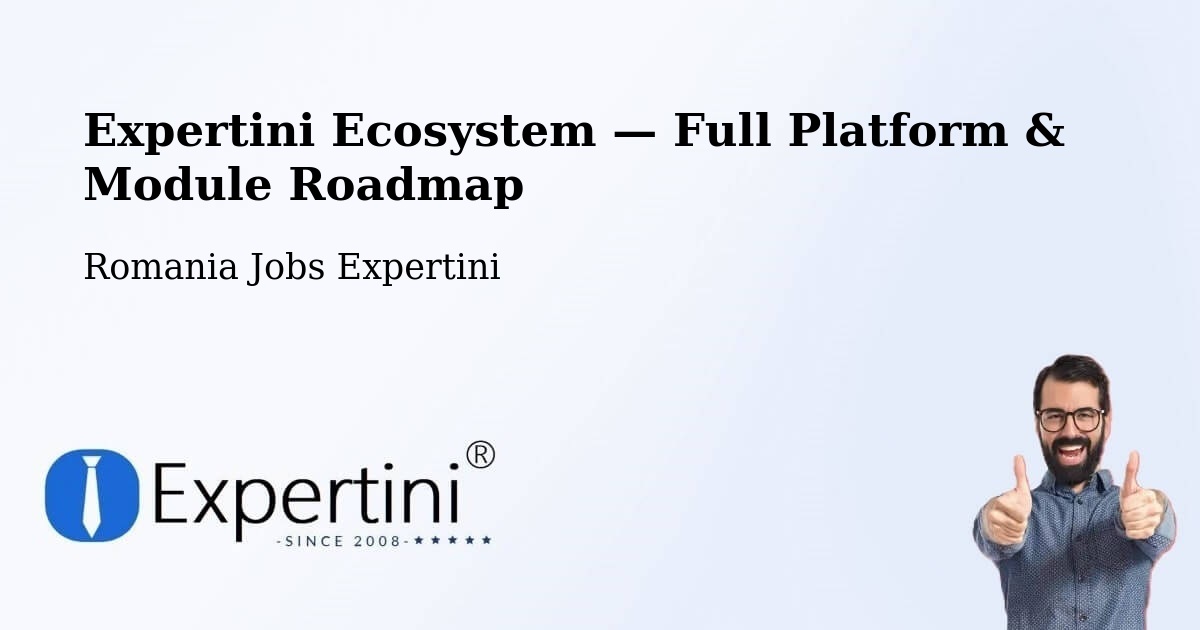 Expertini Ecosystem — Full Platform & Module Roadmap – Finiş
